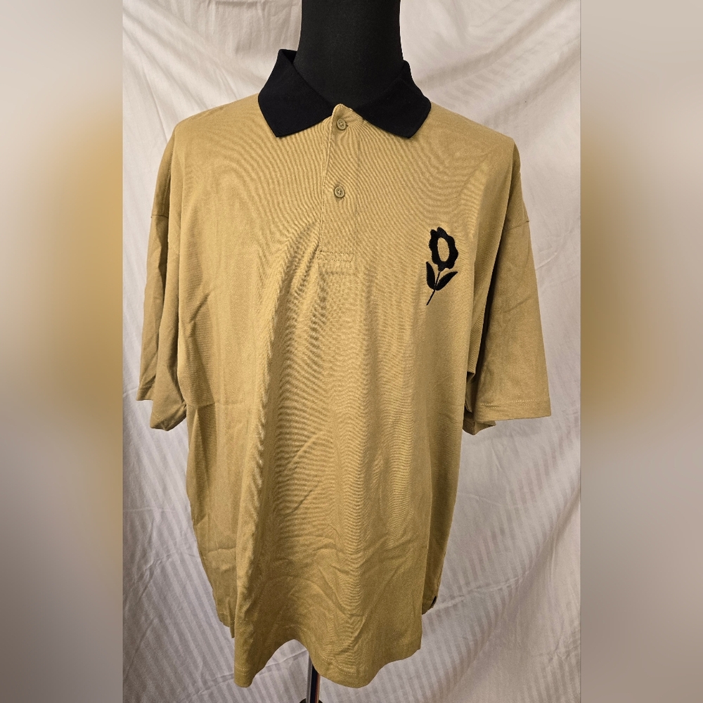H&M Beige/black Polo XXL